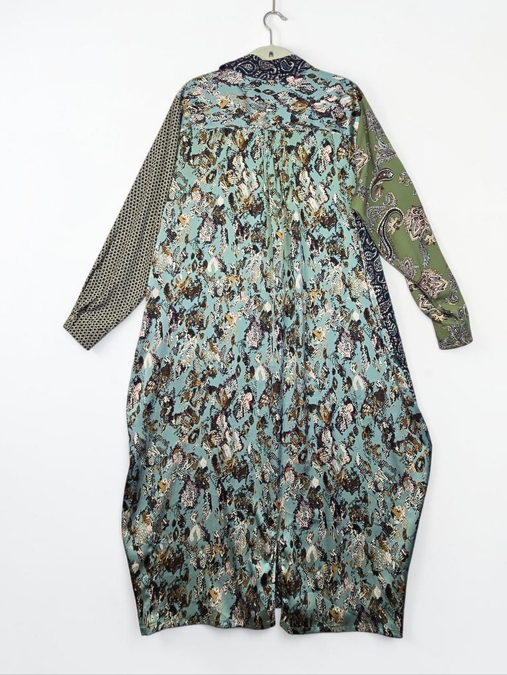 Alembika Paisley Shirt Dress Size 4 US size L / XL Oversize NEW $324 - Picture 10 of 16